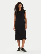 Sukienki - EA7 Emporio Armani Sukienka letnia 3DTA61 TJ6SZ 1200 Czarny Slim Fit - miniaturka - grafika 1