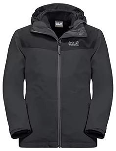 Jack Wolfskin Unisex dziecięca kurtka snowfrost 3 w 1 K Phantom 152 - Kurtki i płaszcze dla chłopców - miniaturka - grafika 1