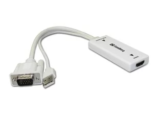 Konwerter Vga+audio Do Hdmi - Adaptery i przejściówki - miniaturka - grafika 1