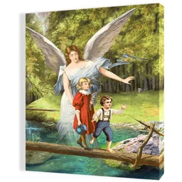 Obraz religijny na płótnie Anioł Stróż - Ikony i obrazy sakralne Obraz religijny na płótnie Anioł Stróż - Ikony i obrazy sakralne - miniaturka - grafika 1