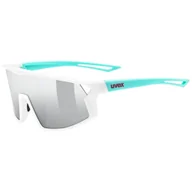 Okulary przeciwsłoneczne - Okulary sportowe Uvex Skyryse Jr. White-Green/Mir.Silver (S5330768716) - miniaturka - grafika 1