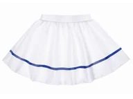 Sukienki i spódniczki dla dziewczynek - SPÓDNICZKA POLIESTER BIAŁA 34cm - miniaturka - grafika 1