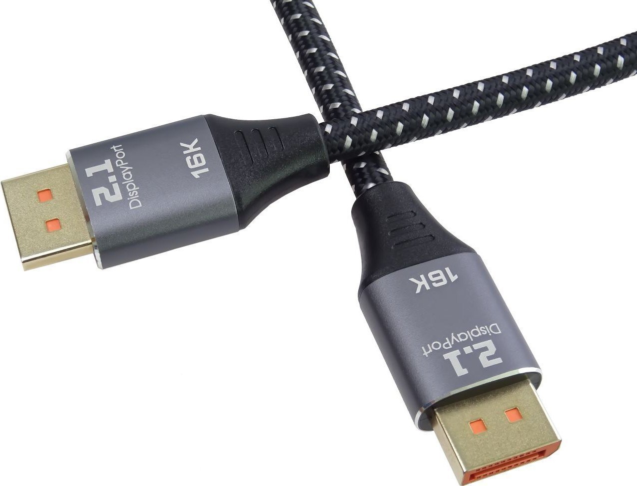 PREMIUMCORD Kabel DisplayPort 2.1, 16K@60Hz, 8K@120Hz, 1.5m kport11-015