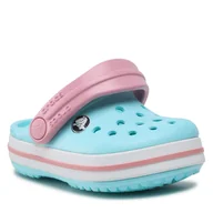 Klapki i japonki damskie - Crocs Klapki Crocband Clog T 207005 Ice Blue/White - miniaturka - grafika 1