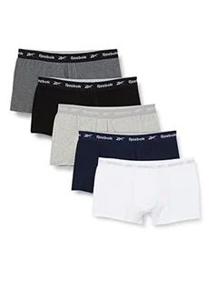 Reebok Męskie szorty, Czarny/biały/szary/granatowy/ciemny marl, XL - Spodenki damskie - miniaturka - grafika 1