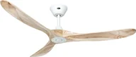 Wentylatory sufitowe - Energooszczędny wentylator sufitowy z pilotem Eco Genuino biały matowy / naturalne drewno 152 cm - miniaturka - grafika 1