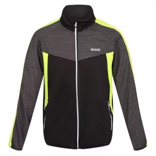 Bluza Trekkingowa Oddychająca Regatta Męska Sportowa Funkcjonalna RML233 Czarno Żółta S - Bluzy męskie - miniaturka - grafika 1