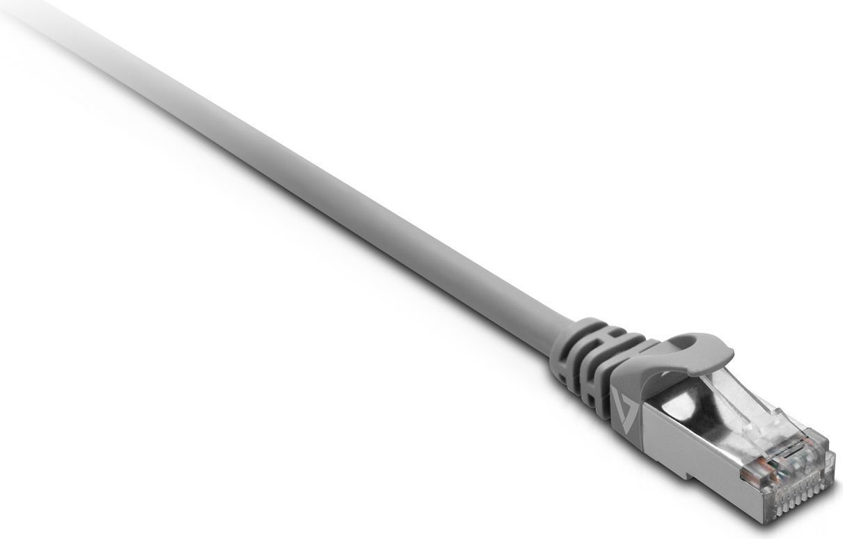 V7 RJ-45/RJ-45 kat.7 S/FTP Szary 3m V7CAT7FSTP-3M-GRY-1E