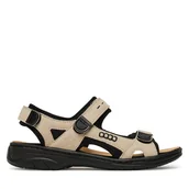 Sandały damskie - Sandały Rieker CEO-64582-60 Beżowy - miniaturka - grafika 1