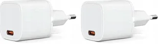 Zestaw ładowarek sieciowych USB-C 20W szybkie ładowanie 2szt kompaktowe - Ładowarki do telefonów Zestaw ładowarek sieciowych USB-C 20W szybkie ładowanie 2szt kompaktowe - Ładowarki do telefonów - miniaturka - grafika 1