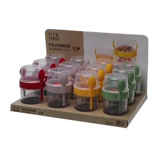 Pojemnik na jogurt Fresh Boston 0,65 l mix kolorów - Pojemniki kuchenne - miniaturka - grafika 1