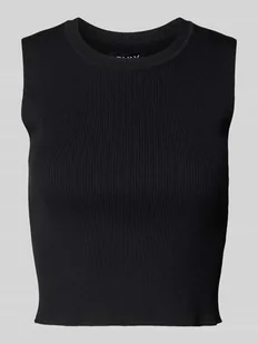 Top krótki o kroju slim fit z mieszanki wiskozy - Koszulki i topy damskie - miniaturka - grafika 1