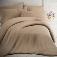 Pościel - Kvalitex Pościel bawełniana beżowa, 240x200 cm, 2 szt. 70x90 cm, 240x200 cm, 2 szt. 70x90 cm - miniaturka - grafika 1