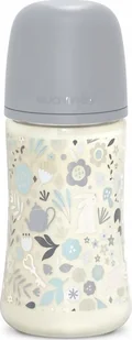 SUAVINEX - 308749-BUTELKA 270ML/SMOCZEK FIZJOLOGICZNY SX PRO ŚREDNI PRZEPŁYW/NIEBIESKIE LIBERTY/WONDERLAND - Butelki dla niemowląt - miniaturka - grafika 1