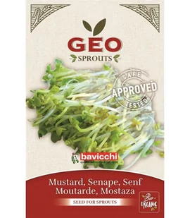 Gorczyca - nasiona na kiełki GEO, certyfikowane, 50g, Bavicchi (ZSE0103) - Zdrowa żywność - miniaturka - grafika 1
