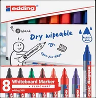 Markery do tablic - Marker do tablic e-360 EDDING, 1,5-3mm, 8 szt., mix kolorów - miniaturka - grafika 1