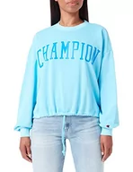 Bluzy damskie - Champion Damska bluza Rochester 1919 C-Campus oversize, jasnoniebieska (Bfsf), M, jasnoniebieski (Bfsf), M - miniaturka - grafika 1