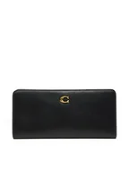 Portfele - Coach Duży Portfel Damski CZ096 Czarny - miniaturka - grafika 1