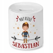 Skarbonki - Skarbonka 330 ml Dla Sebastiana Syna Dziecka z Nadrukiem ze Zdjęciem - miniaturka - grafika 1