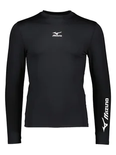 Mizuno Koszulka sportowa "Baselayer" w kolorze czarnym - Koszulki sportowe męskie - miniaturka - grafika 1