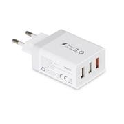 Ładowarki do telefonów - Vayox Ładowarka sieciowa Quick Charge 3.0 + 2x USB 2.4A szara VA0001 Vayox VA0001 - miniaturka - grafika 1