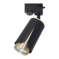 Lampy sufitowe - Track Flower reflektor spot GU10 do szyny czarny/złoty ML0263 - miniaturka - grafika 1