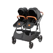 Wózki dziecięce - Universalus vežimėlis dvynukams BabyTrold Sibbi, Duo black - miniaturka - grafika 1