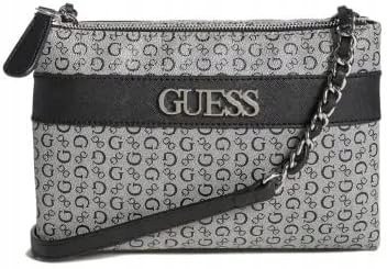 GUESS TOREBKA KLASYCZNA Z NADRUKIEM LOGO Z CZARNYM PASKIEM 24x16x10 2GŁA