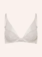 Biustonosze - Calvin Klein Biustonosz Z Fiszbinami Ck Black Floral Lace weiss - miniaturka - grafika 1