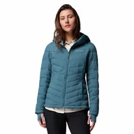 Kurtki damskie - Damska kurtka ocieplana Columbia Women's Joy Peak II Hooded Jacket everblue - S - miniaturka - grafika 1