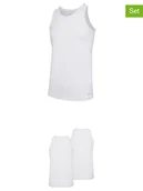 Koszulki męskie - Fila Podkoszulki (2 szt.) w kolorze białym - miniaturka - grafika 1