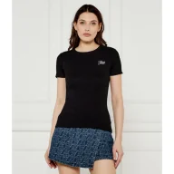Koszulki i topy damskie - Guess Jeans T-shirt EMBRO Slim Fit - miniaturka - grafika 1