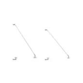 Daszki nad drzwi - Wspornik do panelu szklanego do daszka nad drzwi Gambi 140x90 cm srebrny Artens - miniaturka - grafika 1