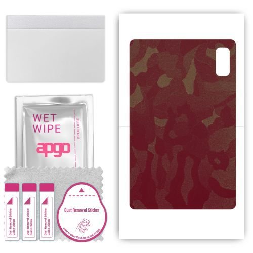 folia naklejka skórka strukturalna na TYŁ do HTC A103 Plus - Moro Camo Bordowy - apgo SKINS