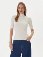 Swetry damskie - Kontatto Golf 3M0821C Écru Slim Fit - miniaturka - grafika 1