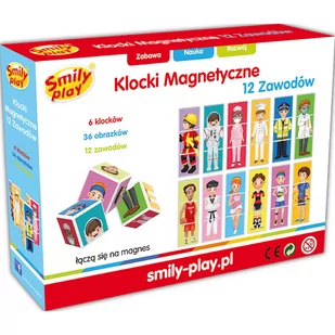 Smily Klocki magnetyczne 12 zawodów SM-SP83465 - Klocki - miniaturka - grafika 1