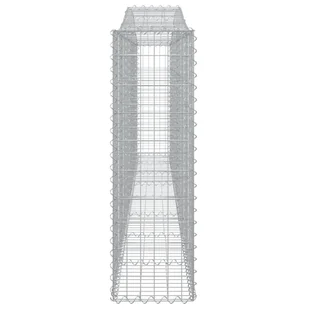 VIDAXL Kosze gabionowe, 15 szt, 400x30x100/120cm, galwanizowane żelazo - Ogrodzenia - miniaturka - grafika 6