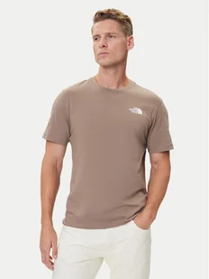 The North Face T-Shirt Redbox NF0A87NP Beżowy Regular Fit - Koszulki męskie - miniaturka - grafika 1
