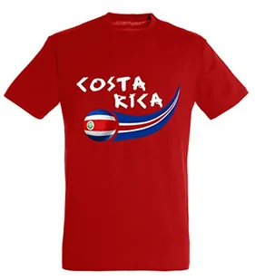 Supportershop supportershop 6 Shirt COSTA RICA 6 chłopcy, czerwony, FR: M (rozmiar producenta: 6 lat) 5060542522564 - Koszulki dla chłopców - miniaturka - grafika 1