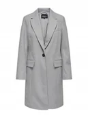 Płaszcze damskie - Płaszcz damski przejściowy Only Carmakoma szary, rozmiar 44 - miniaturka - grafika 1