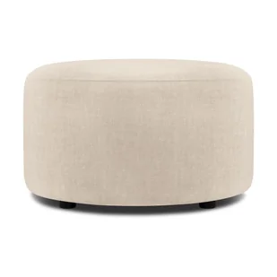 Beżowy aksamitny puf Mazzini Sofas Debbie, ø 68 cm - Pufy i podnóżki - miniaturka - grafika 1