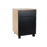 Komody - Emaga Komoda DKD Home Decor Czarny Drewno Brązowy MDF (45 x 40 x 62 cm) - miniaturka - grafika 1