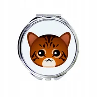 Lusterka do makijażu - Kot Toyger Lusterko kieszonkowe, do torebki - miniaturka - grafika 1