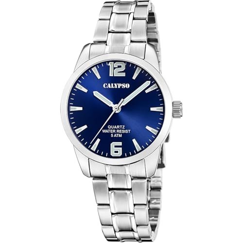 Calypso Dress Watch K5867/3, niebieski, pasek, Niebieski, bransoletka