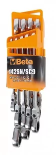 Beta Tools Zestaw 9 kluczy płasko-oczkowych z grzechotką 142SN/SC9 (1420259) - Klucze i nasadki - miniaturka - grafika 1
