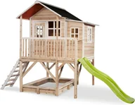 Place zabaw - Exit Domek drewniany dla dzieci ze zjeżdżalnią Loft 550 - miniaturka - grafika 1