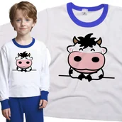 Piżamy dla dziewczynek - Piżama dziecięca Wesoła Krowa Krówka 86/92 - VoloDonum - miniaturka - grafika 1