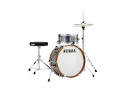 Perkusje - Tama Club Jam Mini Kit 2-częściowy - Galaxy Silver (LJK28S-GXS) LJK28S-GXS - miniaturka - grafika 1