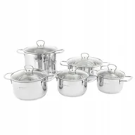 Zestawy garnków i patelni - Zestaw garnków ze stali nierdzewnej AMBITION Dallas 68794 Komplet 10 el. - miniaturka - grafika 1