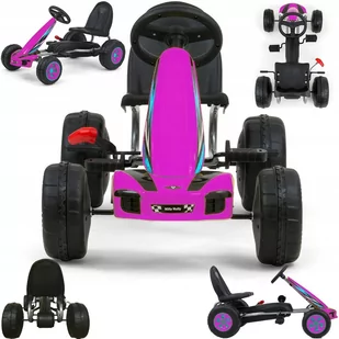 Gokart Na Pedały Dla Dzieci Do 30Kg Duże Koła Viper Hamulec Ręczny Prezent - Jeździki dla dzieci - miniaturka - grafika 1
